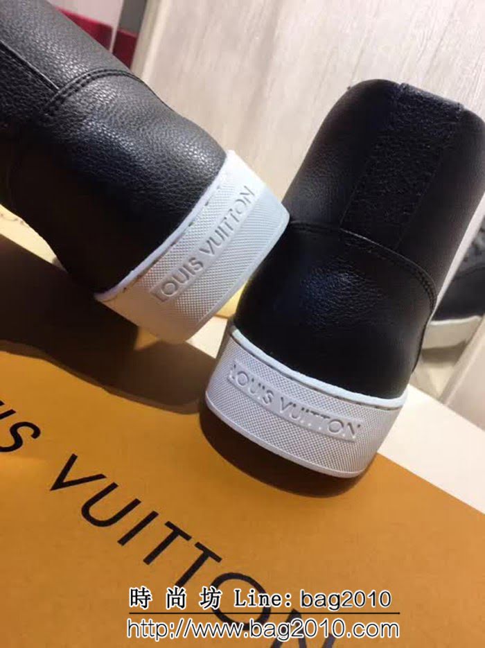 路易威登LV 頂級代購 2018專櫃同步男士高幫休閒板鞋 8FX1490